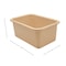 Teacher Created Resources Storage Bin, Plastic, Light Brown, 6 PK 20982 - alternate 4